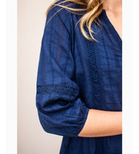Load image into Gallery viewer, Navy Bella Blouse