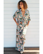 Load image into Gallery viewer, Emerald Arches Print Hibiscus Pants