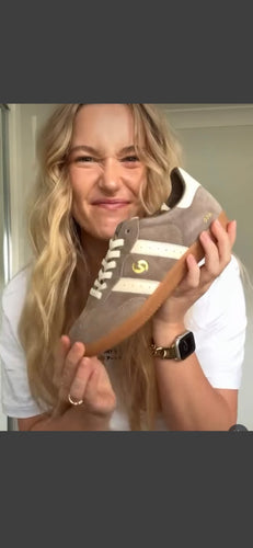 Goodsoles Sneakers Walnut Brown Suede/Ivory Leather