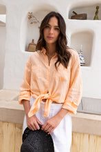 Load image into Gallery viewer, Apricot Boyfriend Linen Shirt