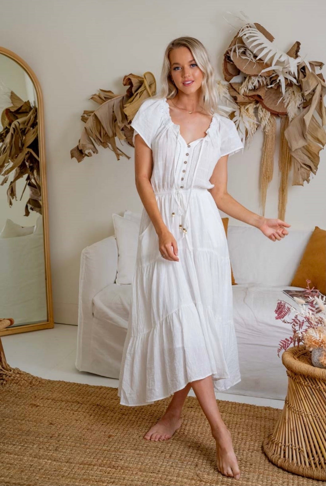 Wilderness Maxi Dress ~ White