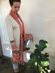 Tribal Cardigan - Cream
