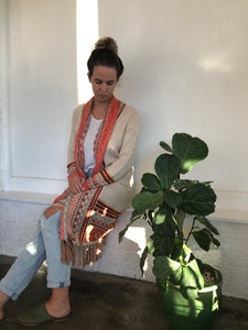 Tribal Cardigan - Cream