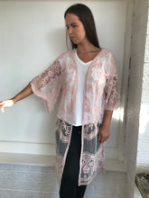 Load image into Gallery viewer, Rose Lace Duster - Dusty Pink